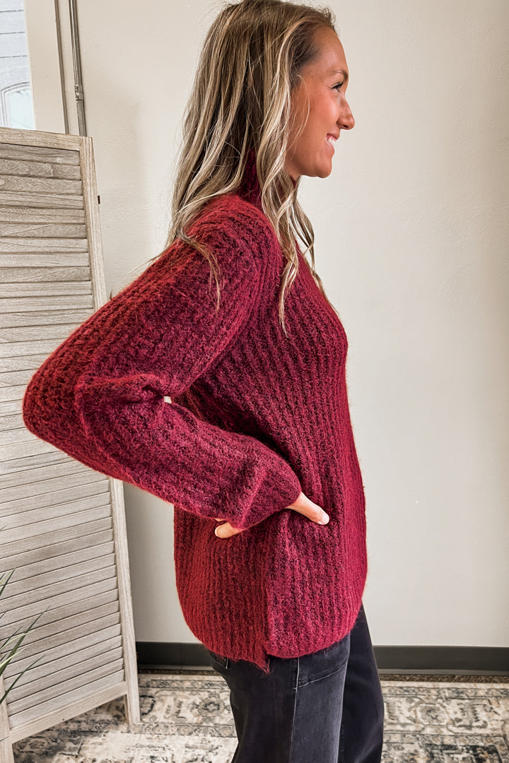 Dark Red Sweater