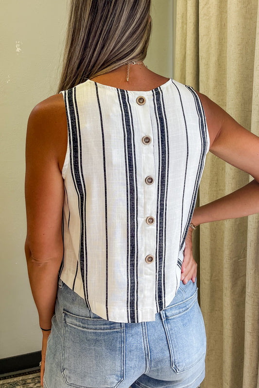 Striped Cropped Tank