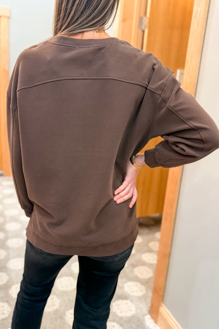 Side Slit Sweatshirt