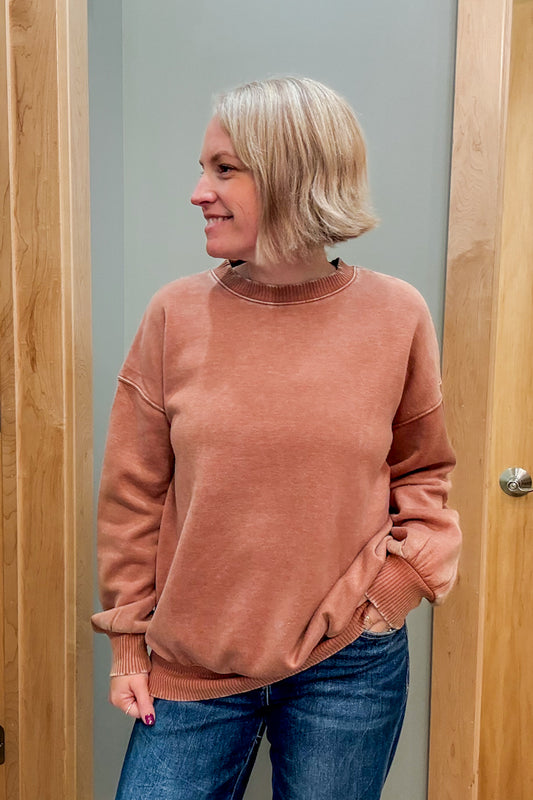 Acid Wash Sweatshirt