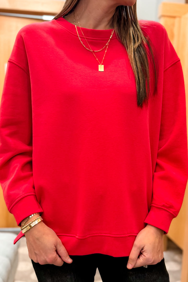 Side Slit Sweatshirt