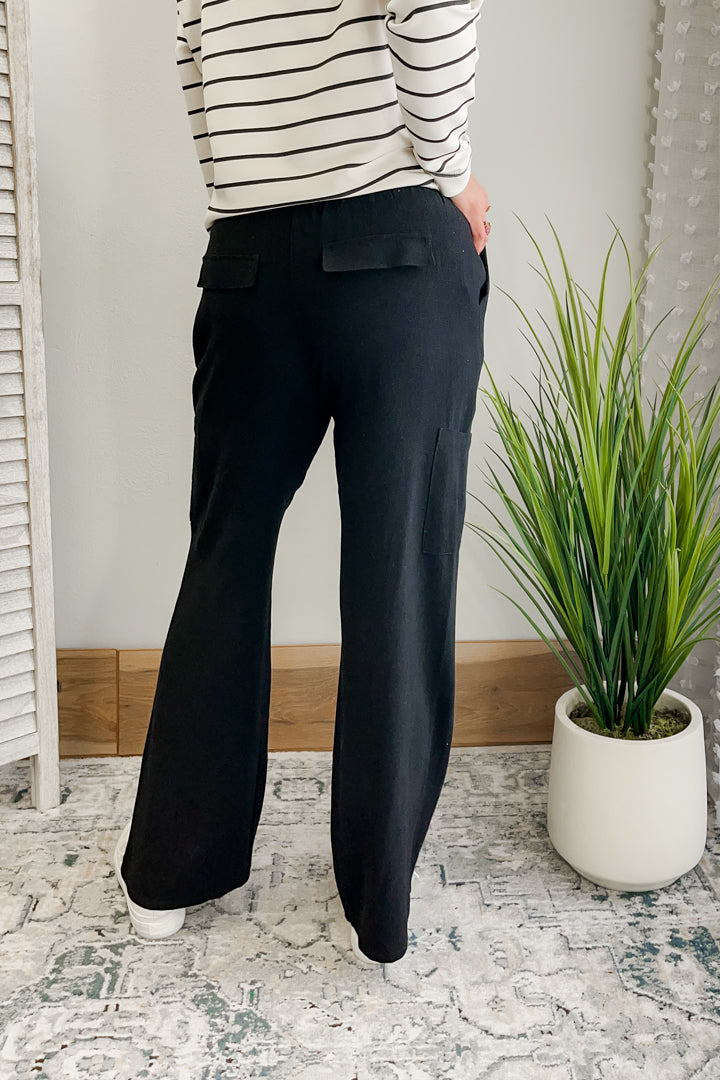 Linen Blend Drawstring Pants