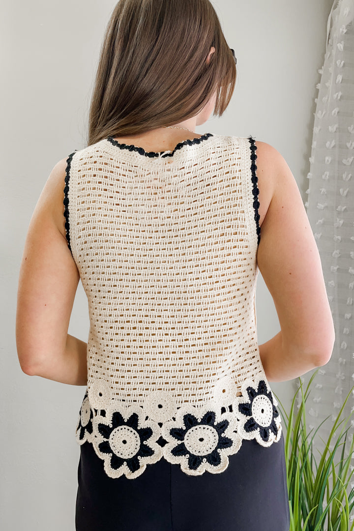 Floral Crochet Tank