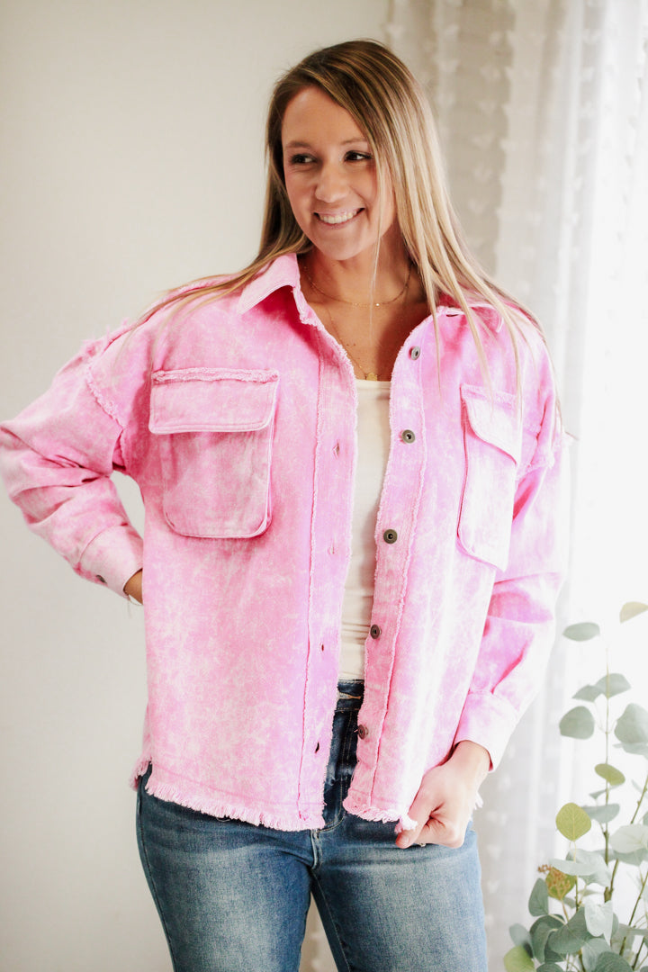 Celebrity Pink Juniors' Distressed Denim Jacket - Macy's