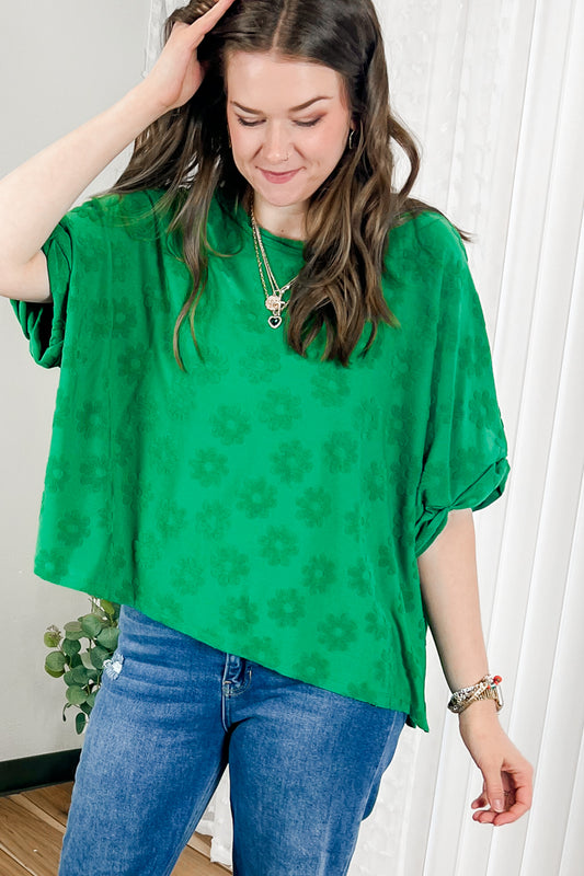 Embroidered Flower Top