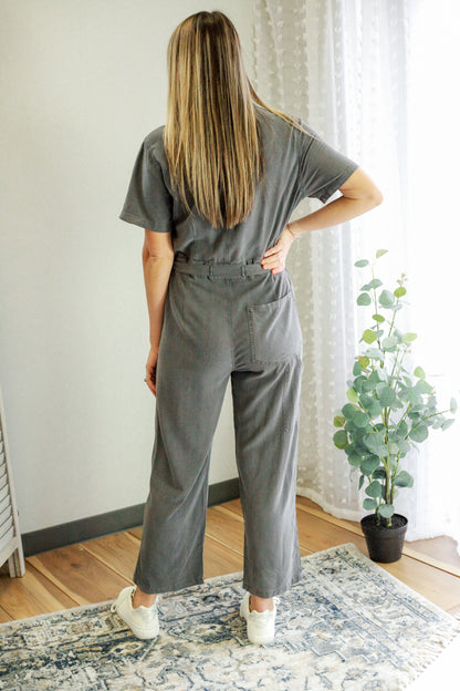 Linen Washed Jumpsuit