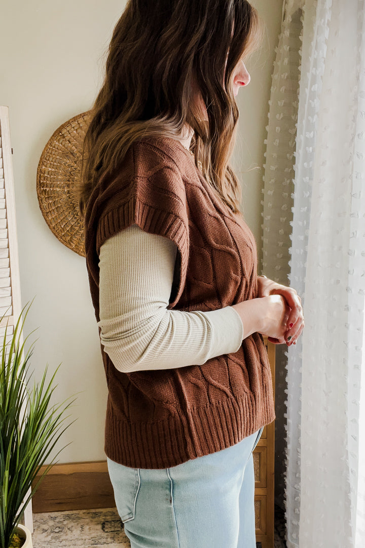 Oversized Sweater Vest