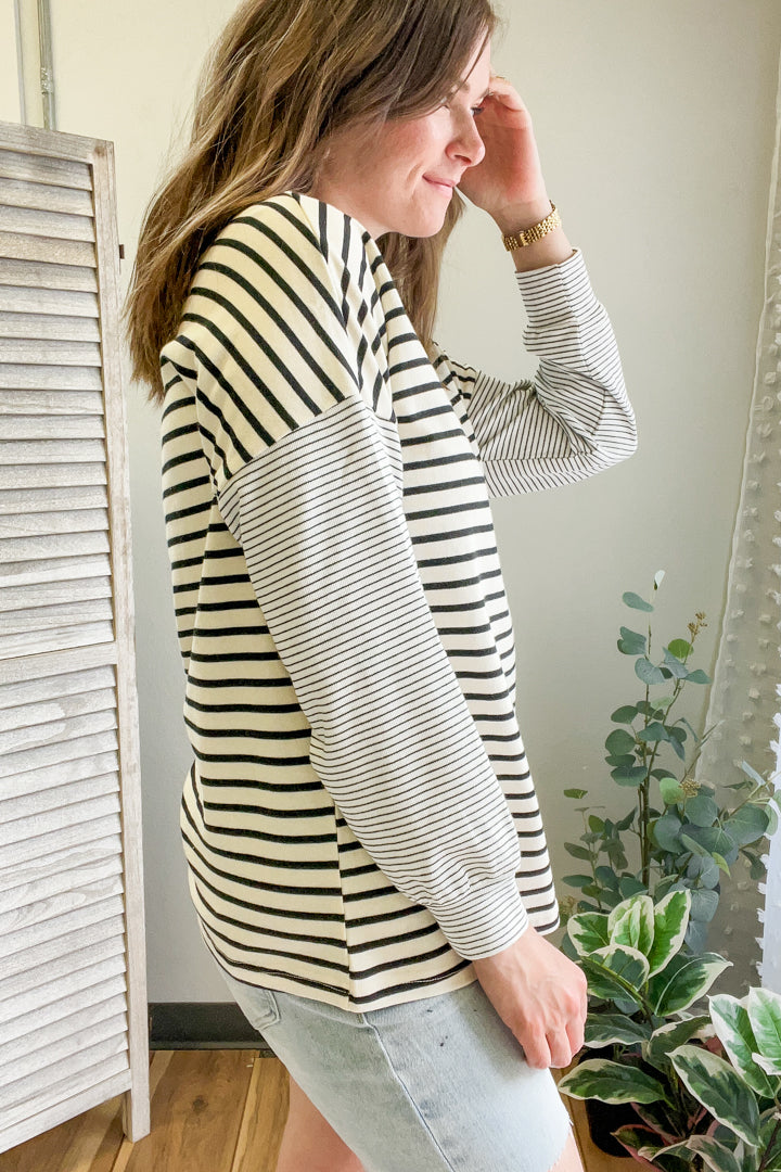 Mixed Striped Top