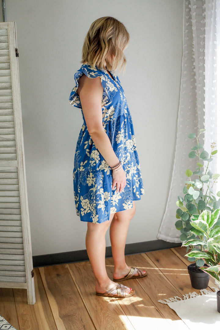 Tiered Floral Dress