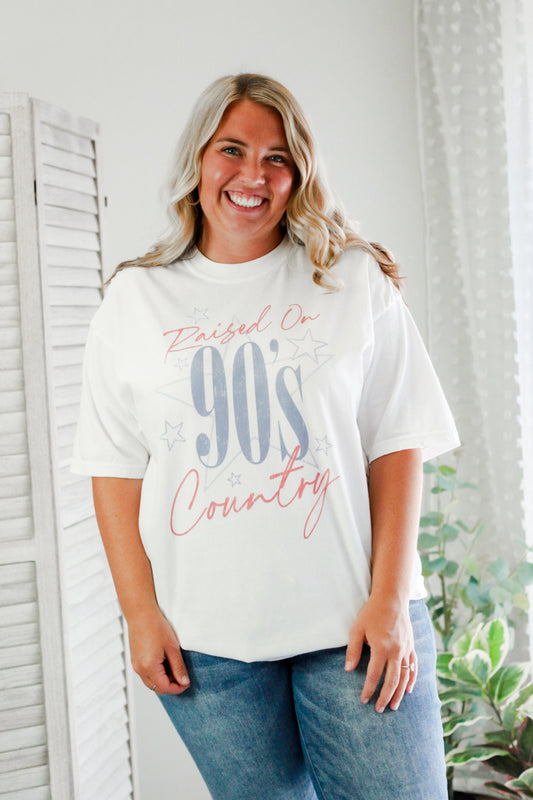 raised on 90s country graphic tee