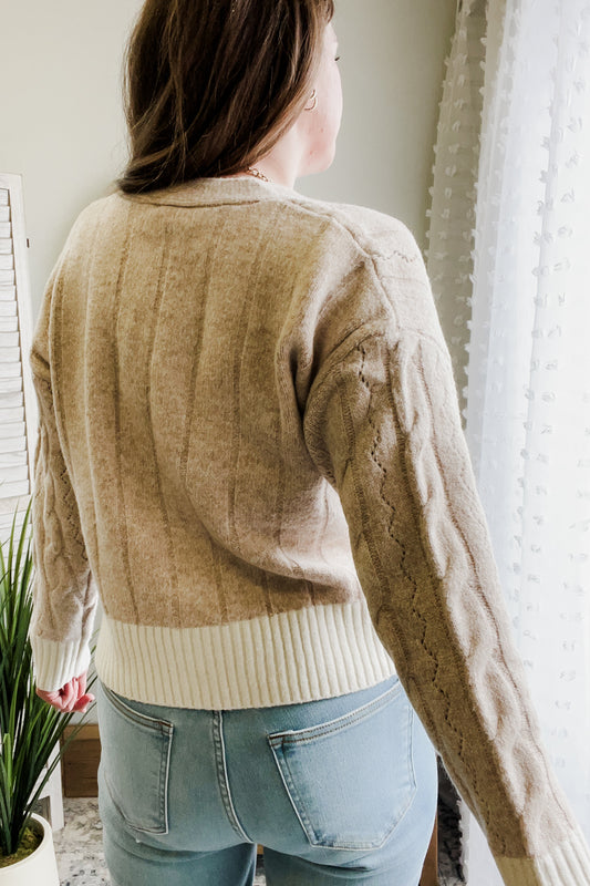 Knit V-Neck Cardigan