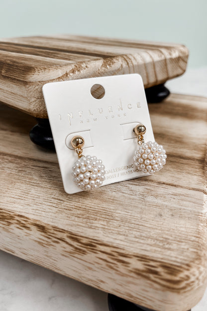 Pearl Ball Earrings