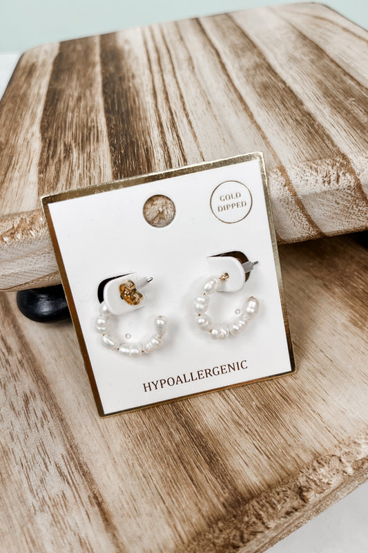 Pearl Hoops