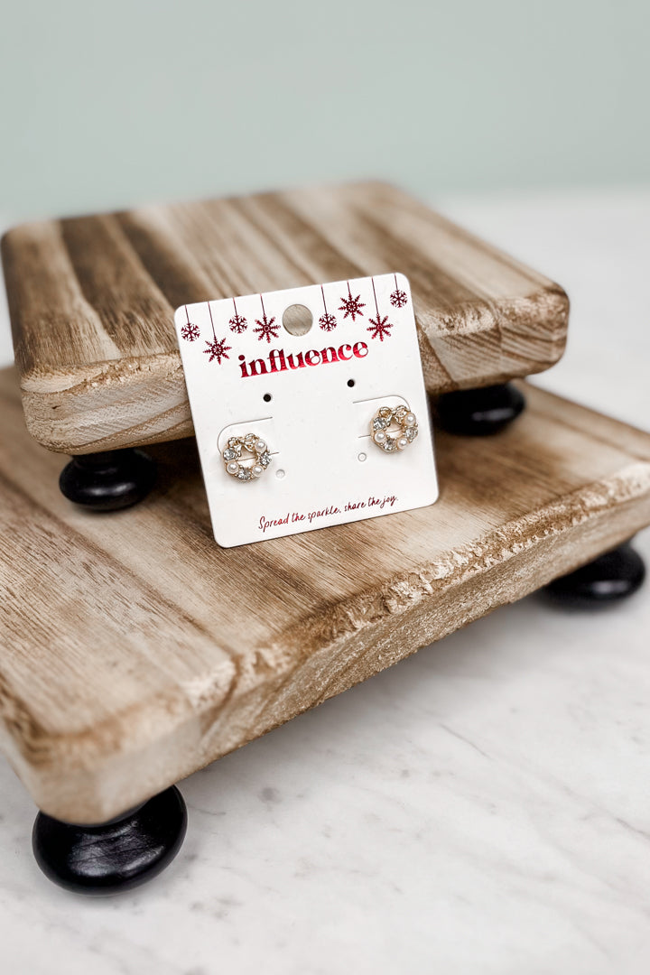 Christmas Wreath Earrings