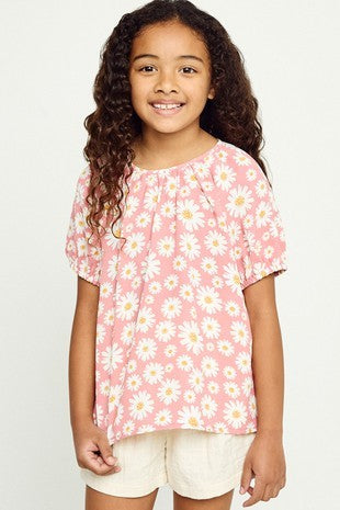 Girls' Floral Top