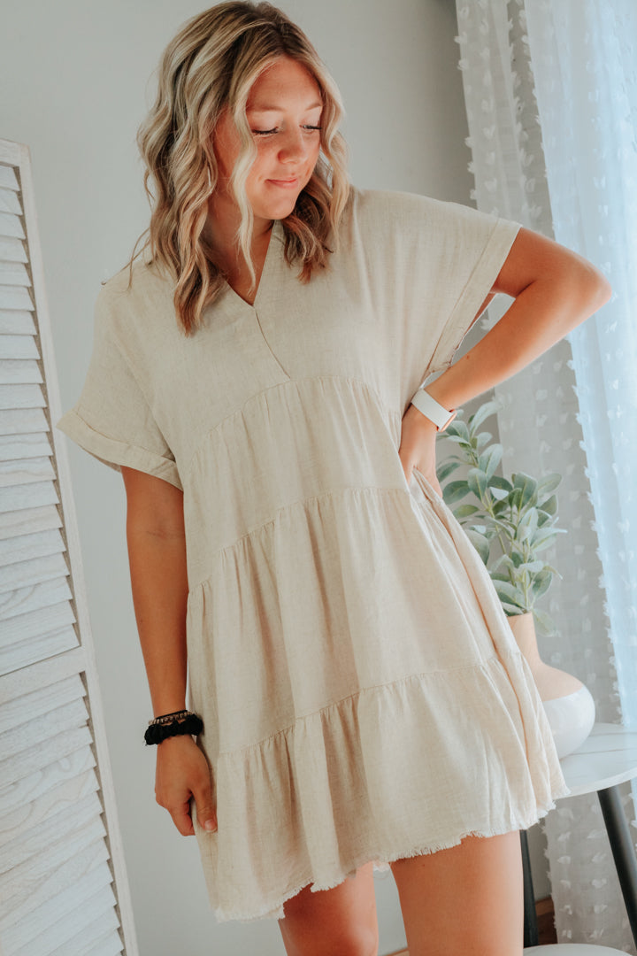 Linen Tier Dress