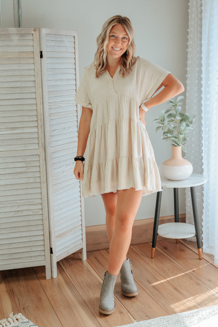 Linen Tier Dress
