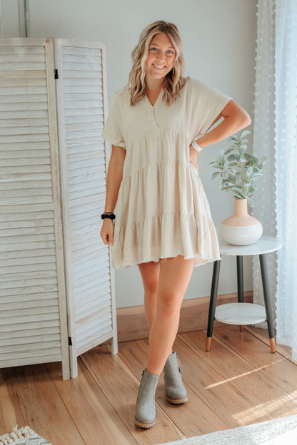 Linen Tier Dress