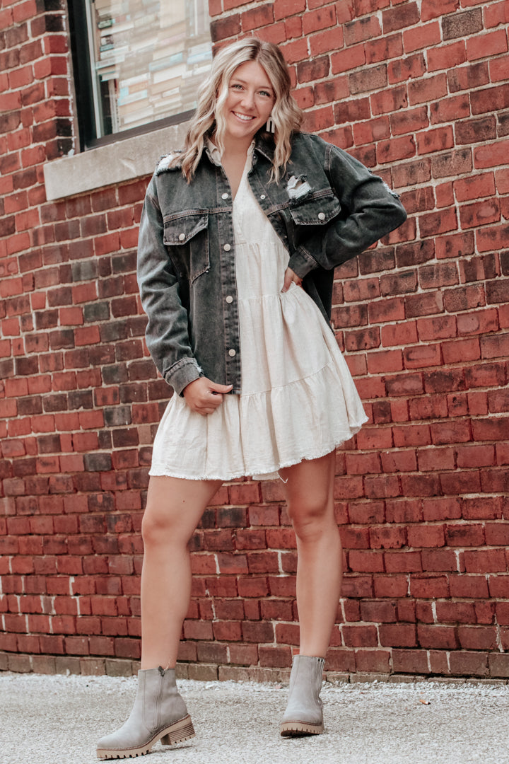 Linen Tier Dress